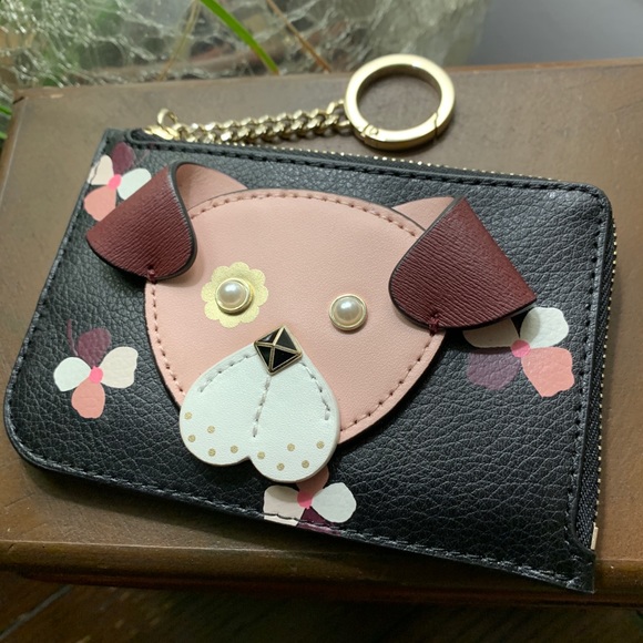 Authentic Kate Spade leather L-Zip card/Keychain🌸 - Picture 4 of 7